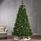 Noble House 9 Foot Artificial Noble Fir Christmas Tree, Green