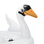 Giant White Mega Swan Inflatable Swimming Pool Toy Float Ride On (3 Pack)
