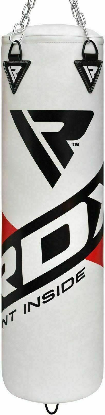 RDX Punching Bag for Boxing Training, 5ft 4ft Filled Heavy Bag Set with Punching Gloves, Chain, Ceiling Hook, 13pc for Grappling, MMA, Kickboxing, Muay Thai, Karate, BJJ,Taekwondo