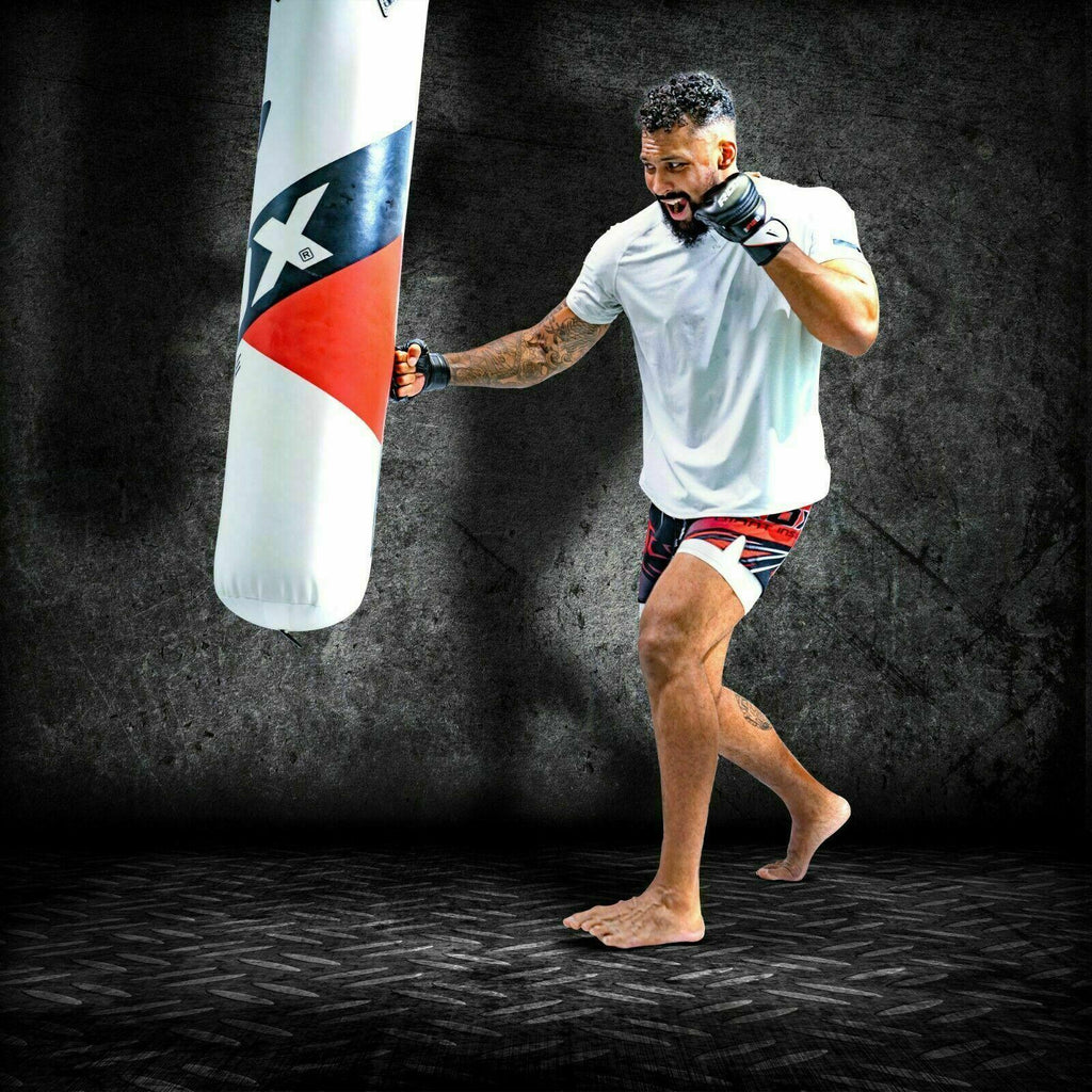RDX Punching Bag for Boxing Training, 5ft 4ft Filled Heavy Bag Set with Punching Gloves, Chain, Ceiling Hook, 13pc for Grappling, MMA, Kickboxing, Muay Thai, Karate, BJJ,Taekwondo