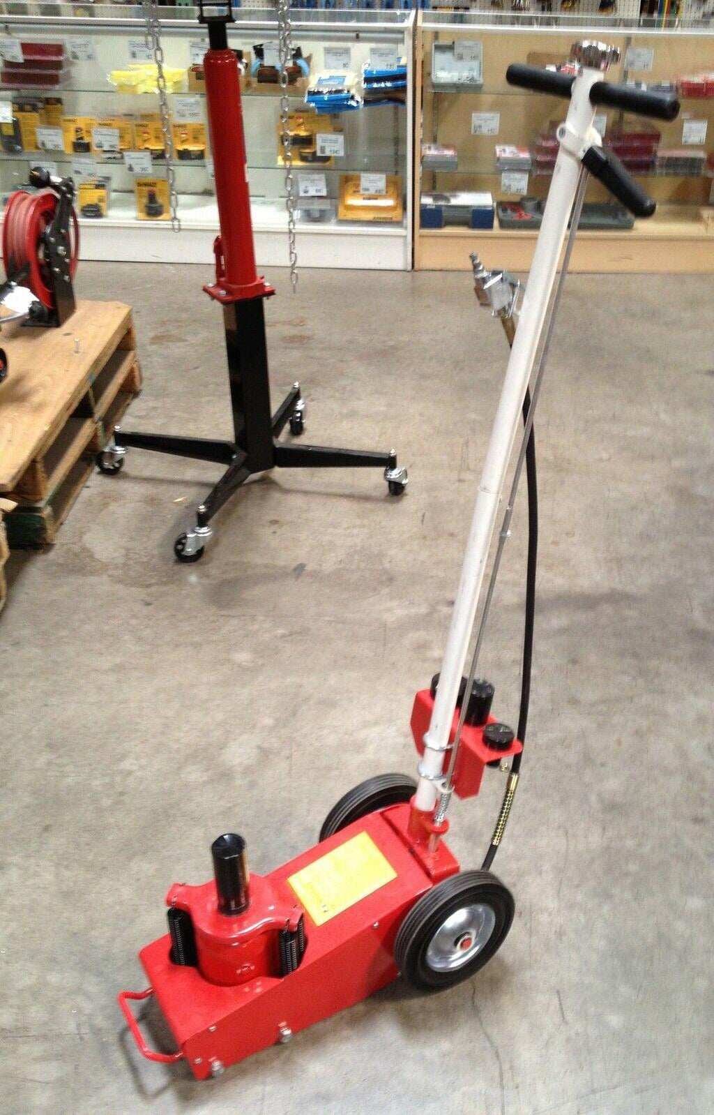 Truck Auto Shop 22 Ton Air Hydraulic Floor Jack Lift w/Wheel Car Truck Service