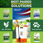 PetraTools 4 Gallon Battery Powered Backpack Sprayer – Extended Spray Time Long-Life Battery - New HD Wand Included, Wide Mouth Lid, Multiple Nozzles & Battery Included