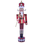 61 in. Tall Iron Christmas Nutcracker David with Trumpet and LED Lights