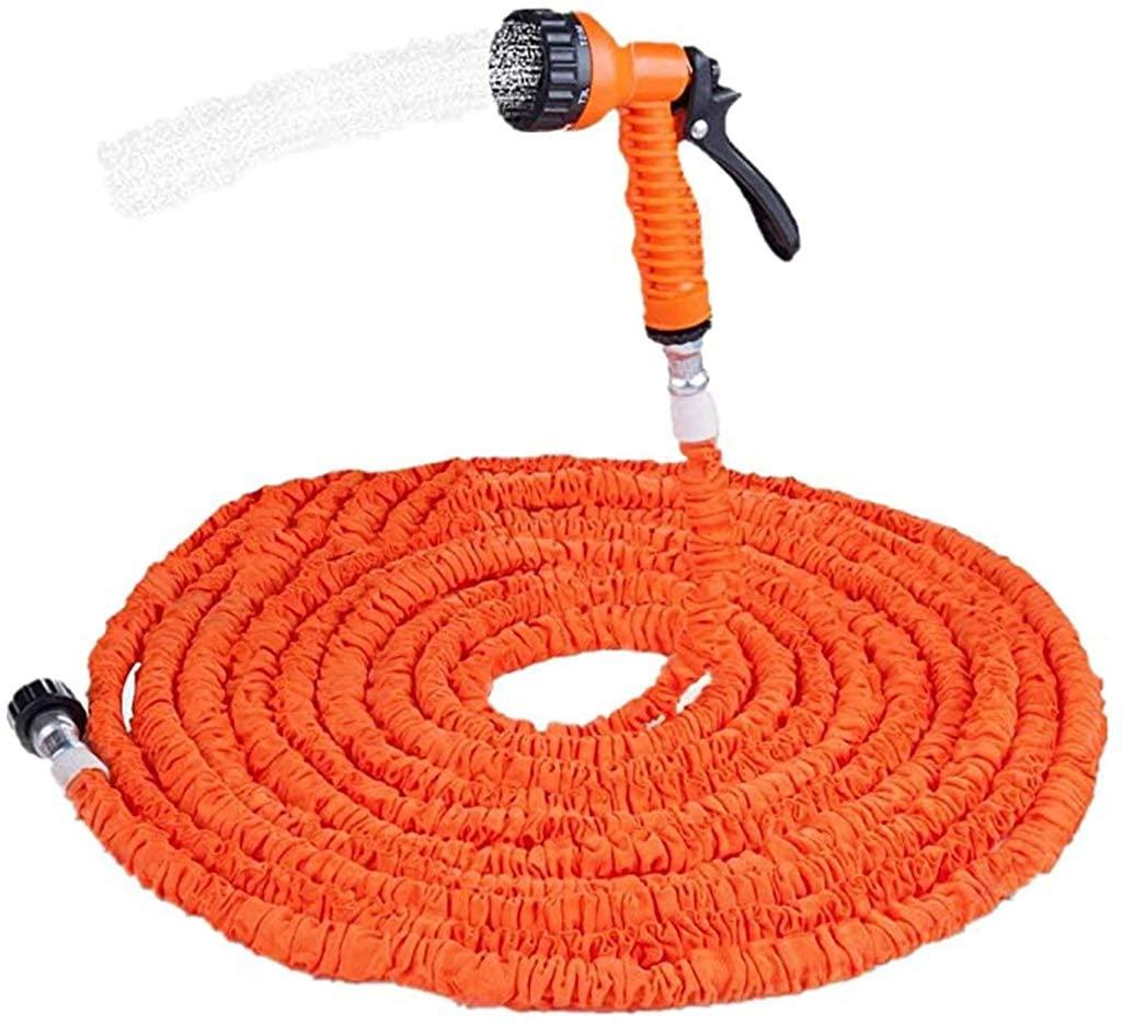 WSHLU 7 Function Spray Nozzle Watering Garden Hose Pipe for Plant Watering Car and Motorcycle Cleaning Lawn Garden,175ft