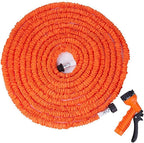 WSHLU 7 Function Spray Nozzle Watering Garden Hose Pipe for Plant Watering Car and Motorcycle Cleaning Lawn Garden,175ft