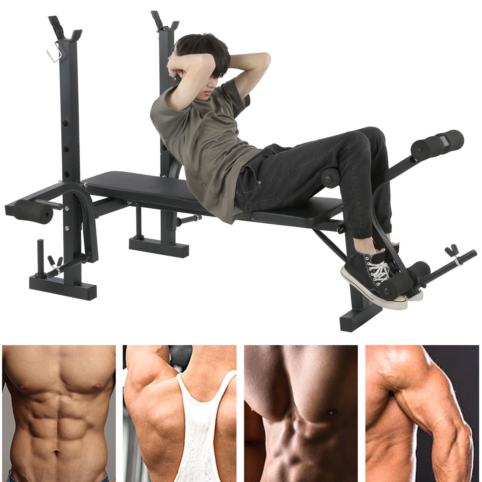 Dilwe Multifunctional Household Fitness Adjustable Weightlifting Bench Exercise Equipment,Fitness Equipment,Fitness Weight Bench