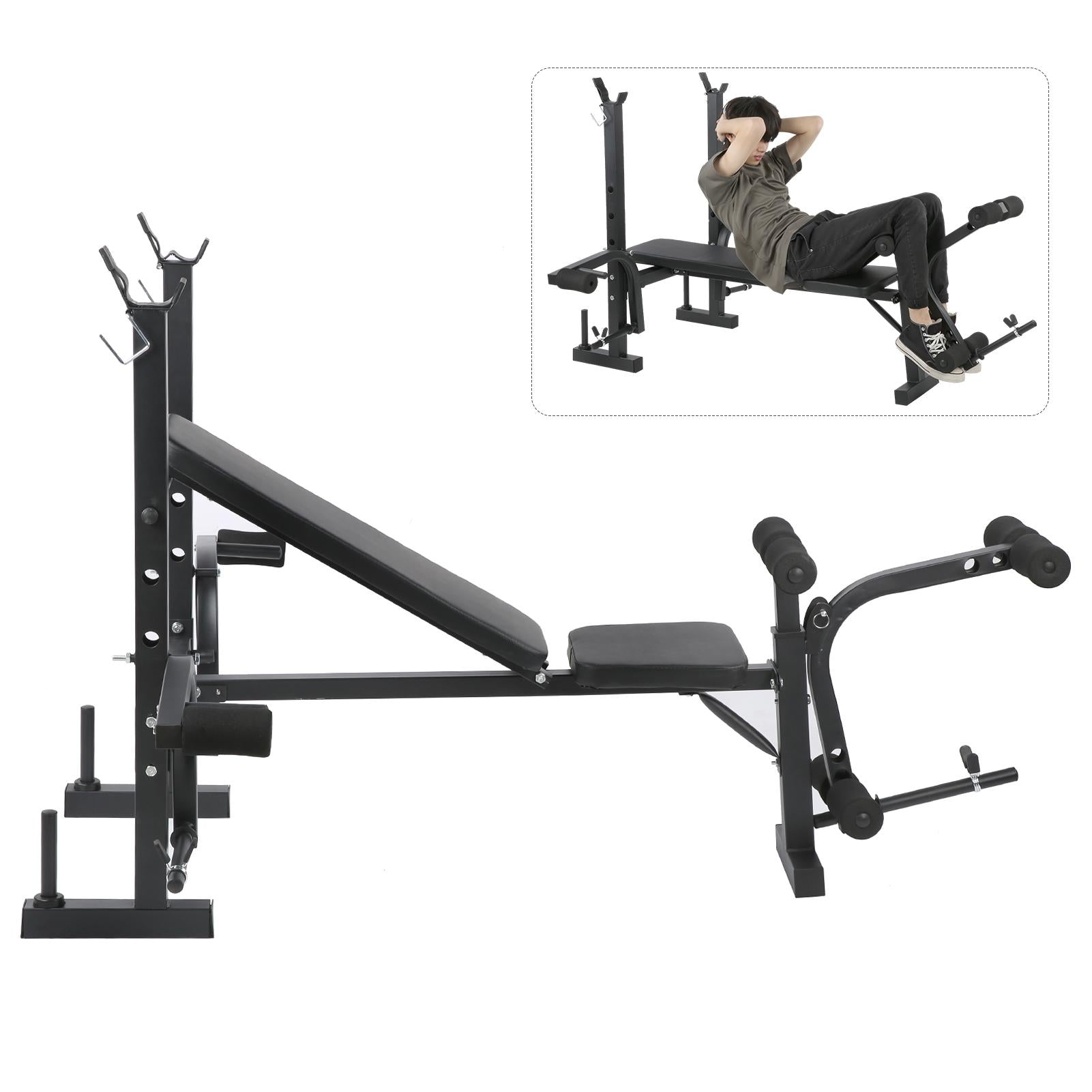 Dilwe Multifunctional Household Fitness Adjustable Weightlifting Bench Exercise Equipment,Fitness Equipment,Fitness Weight Bench