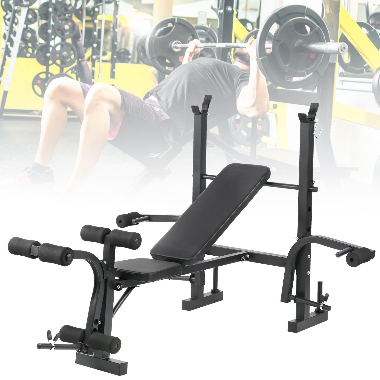 Dilwe Multifunctional Household Fitness Adjustable Weightlifting Bench Exercise Equipment,Fitness Equipment,Fitness Weight Bench