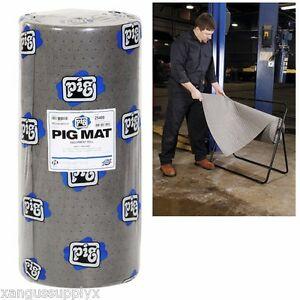 Pig 30" x 150闁 Universal Oil Liquid Absorbent Shop Mat Roll NPG-25400