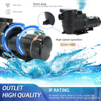 110-120v swimming pool portable pump motor w/ filter above ground 1.0hp inground