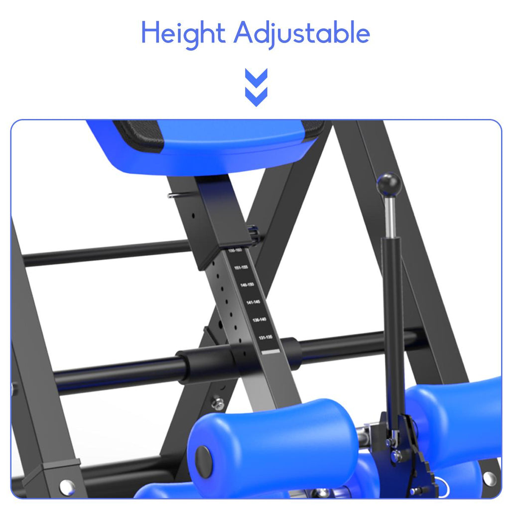 Foldable Gravity Heavy Duty Reversible Inversion Table with Headrest, Adjustable Protective Belt Back Stretcher Machine for Pain Relief Therapy Home Gym Fitness Chiropractic Back Reflexology Mat