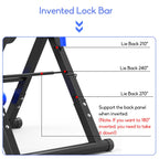 Foldable Gravity Heavy Duty Reversible Inversion Table with Headrest, Adjustable Protective Belt Back Stretcher Machine for Pain Relief Therapy Home Gym Fitness Chiropractic Back Reflexology Mat