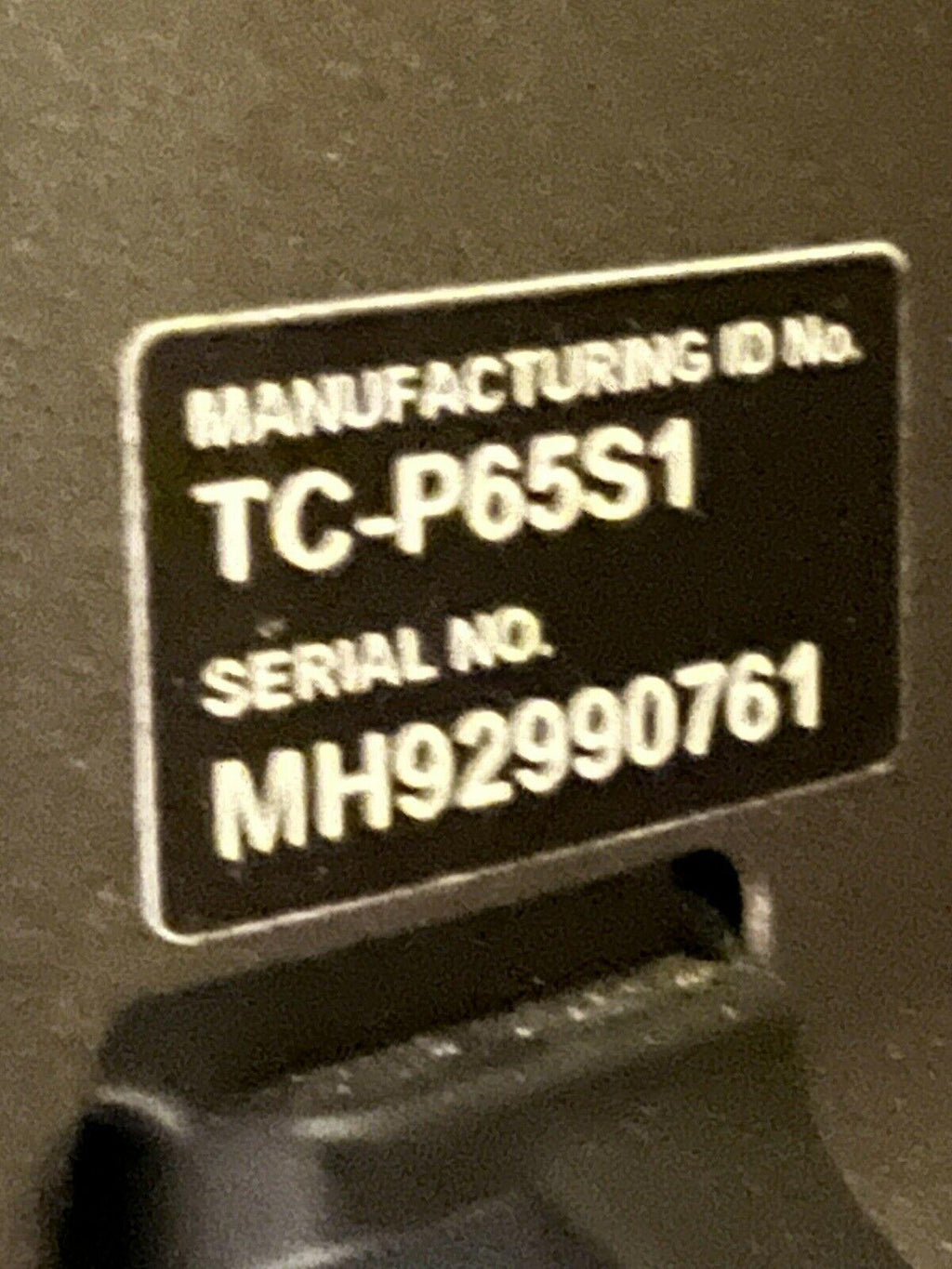 panasonic viera plasma tv tc-p65s1