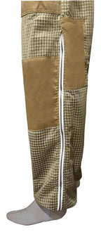 brutul bee 3 layer beekeeping ultralight ventilated suit with fencing veil (khaki, 5xl)