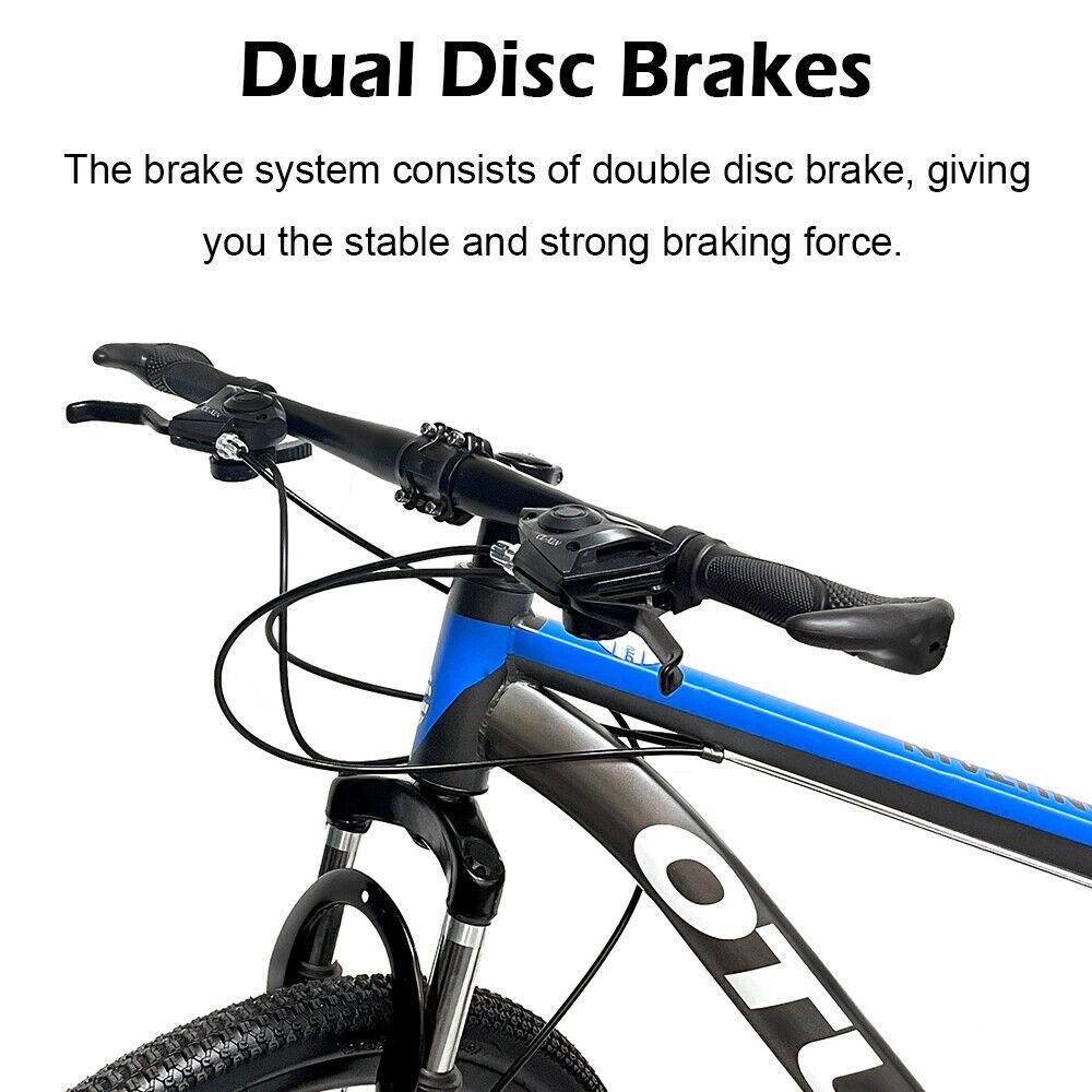Hosim OTURE Mountain Bike 26 In. wheel, 21 speeds, High Carbon Steel Frame , for Men’s and Women’s Blue