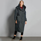 babakud winter solid hooded down coat with pockets