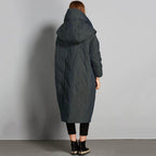 babakud winter solid hooded down coat with pockets