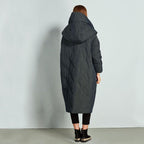 babakud winter solid hooded down coat with pockets