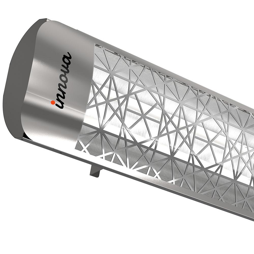 Innova-5000 watt electric infrared dual element heater 277 Stainless Steel 208 Volt-Outdoor Wall Mount Electric Heater-EF50277S4