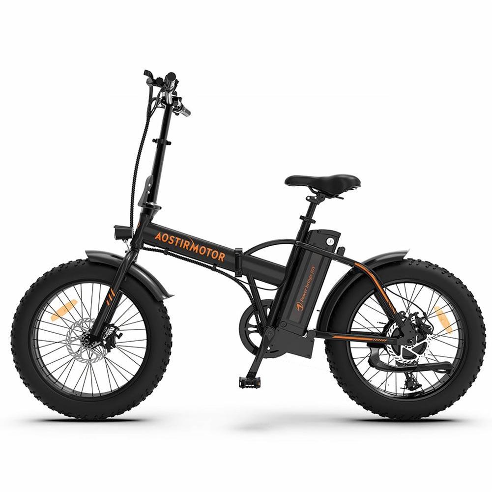 Simday AOSTIRMOTOR Folding Electric Bicycle 500W Motor 20" Fat Tire With 36V/13Ah L