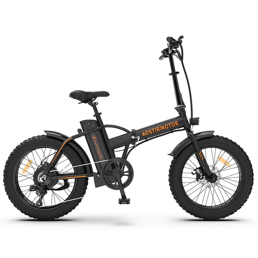 Simday AOSTIRMOTOR Folding Electric Bicycle 500W Motor 20" Fat Tire With 36V/13Ah L
