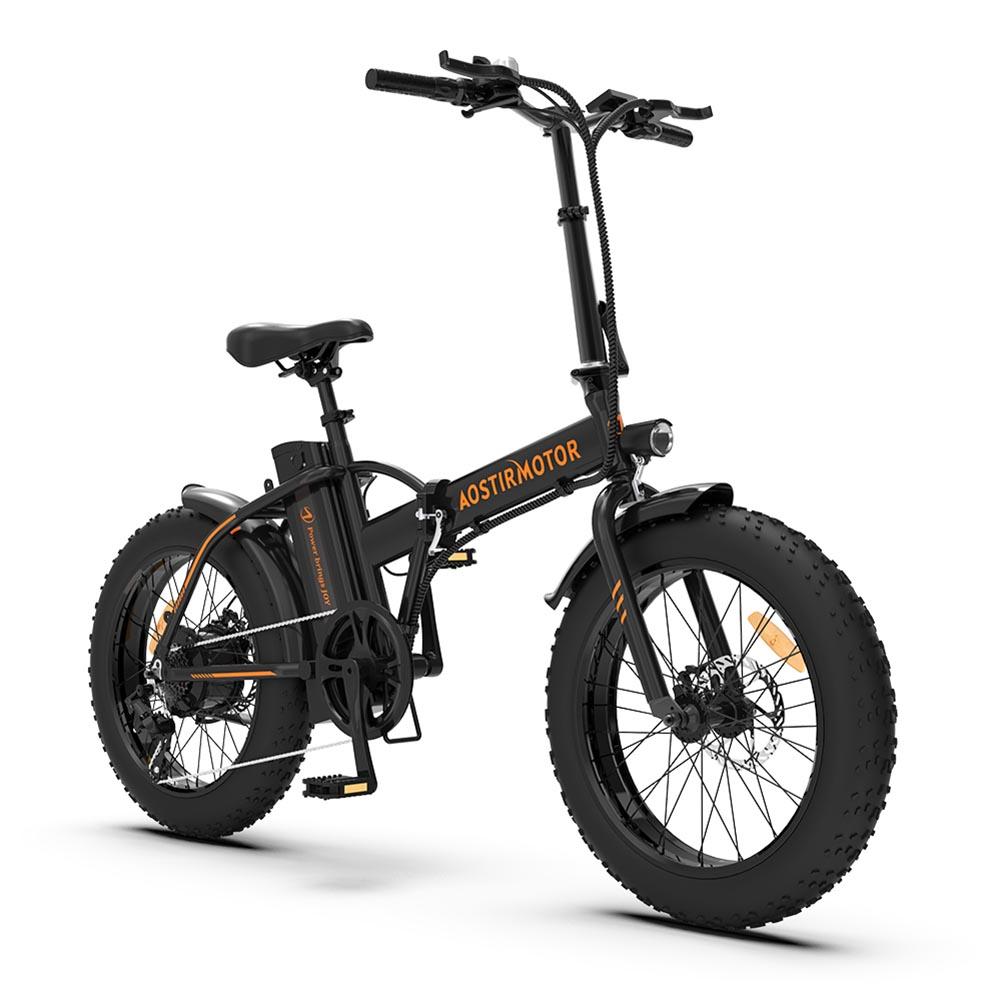 Simday AOSTIRMOTOR Folding Electric Bicycle 500W Motor 20" Fat Tire With 36V/13Ah L