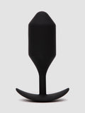 b-Vibe Snug Plug 4 XL Weighted Silicone Butt Plug 5 Inch, Black