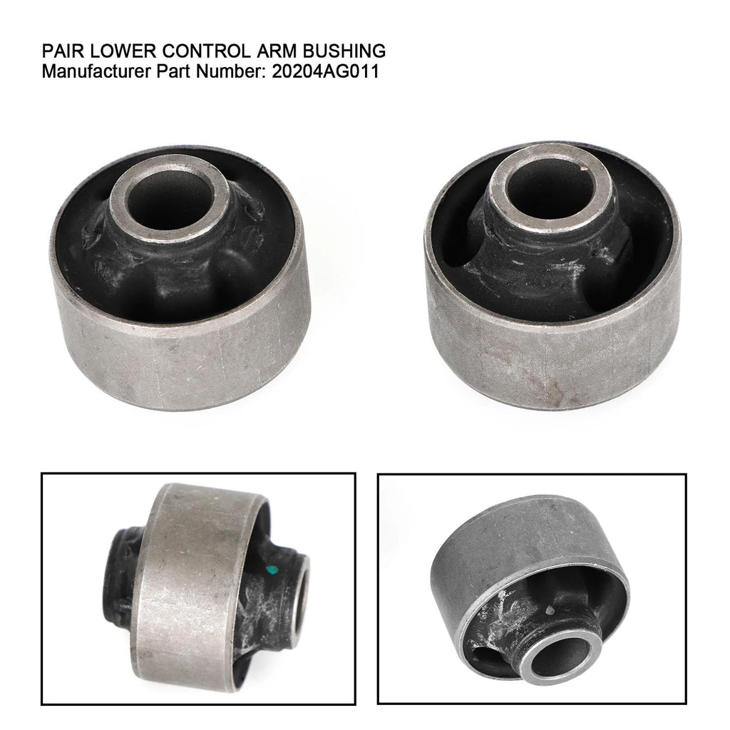 Legacy Impreza Forester XV Pair Front Lower Control Arm Bushing 20204AG011 Generic