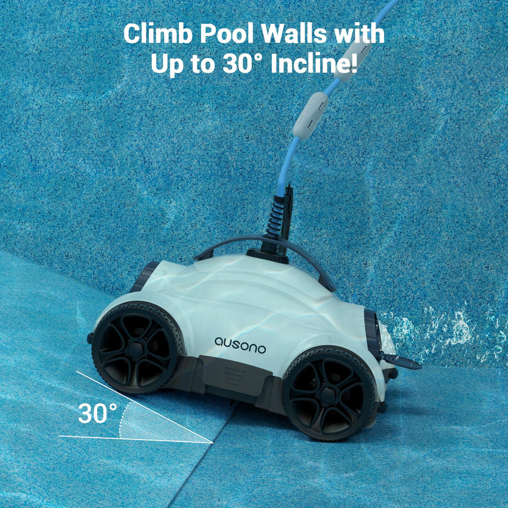 ausono hj1008 robotic automatic pool cleaner for above/inground pools