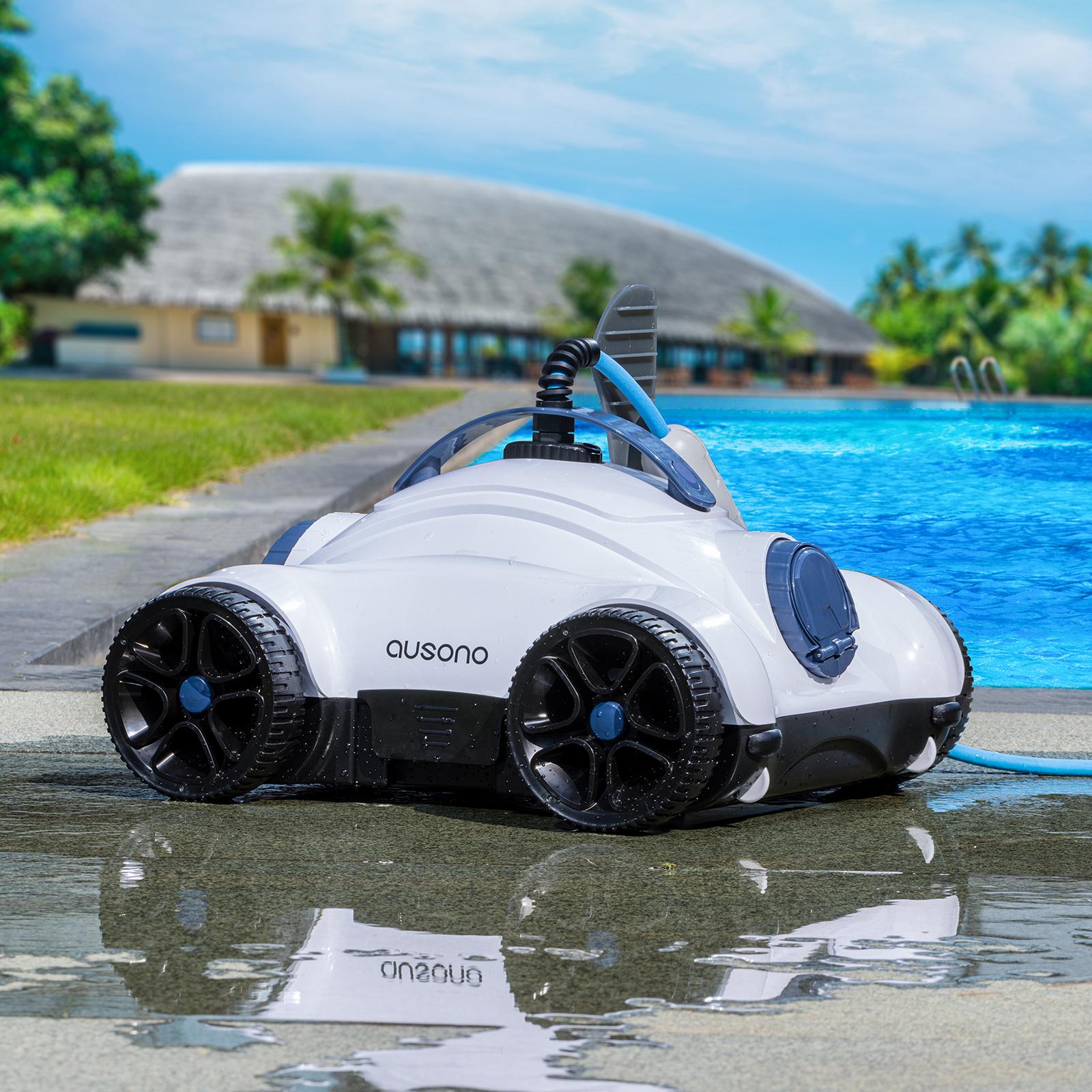 ausono hj1008 robotic automatic pool cleaner for above/inground pools