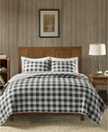 Woolrich Buffalo Check Reversible 3-Pc Oversized Quilt Mini Set / CALI KING