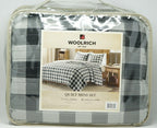 Woolrich Buffalo Check Reversible 3-Pc Oversized Quilt Mini Set / CALI KING