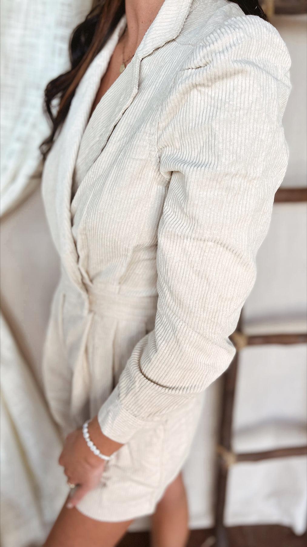 The Ain't It Grand Corduroy Romper