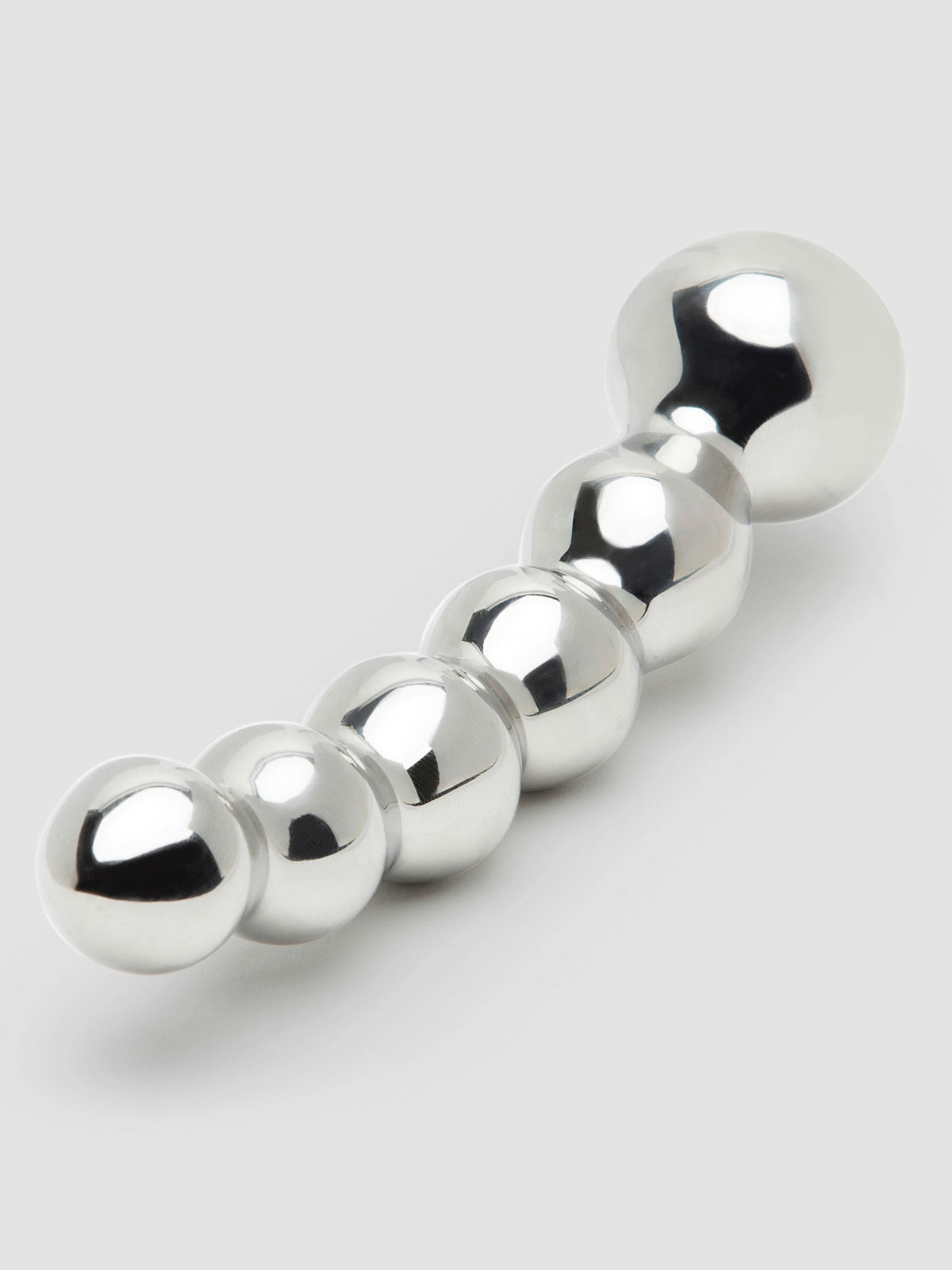 Desire Luxury Beaded Stainless Steel Dildo, Silver