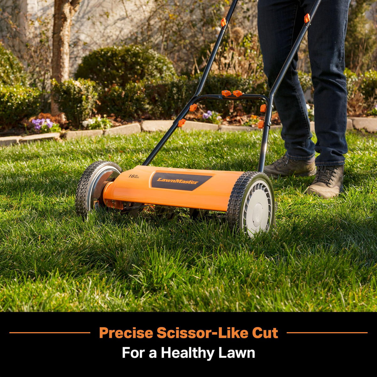 LMRM1602 Push Reel Lawn Mower 16-Inch 5-Blade