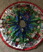 Charlie Brown PEANUTS 44" Tree Skirt LED LIGHTED Danbury Mint Battery Plug RARE!