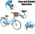 Kingtowag 26 Inch Ladies Bicycle Beach Cruiser Bicycle Excursion Bike Convenient and Fast for Women Cycling to Work Comfortable Seat(Us Storage)