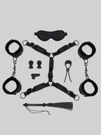 Lovehoney All Tied Up Bondage Play Kit (8 Piece), Black