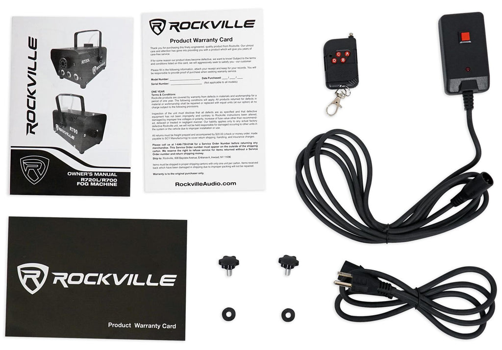 Chauvet PRO-D6 6 Ch 20A DMX-512 Dimmer Switch Pack 115V/230V+Fog Machine