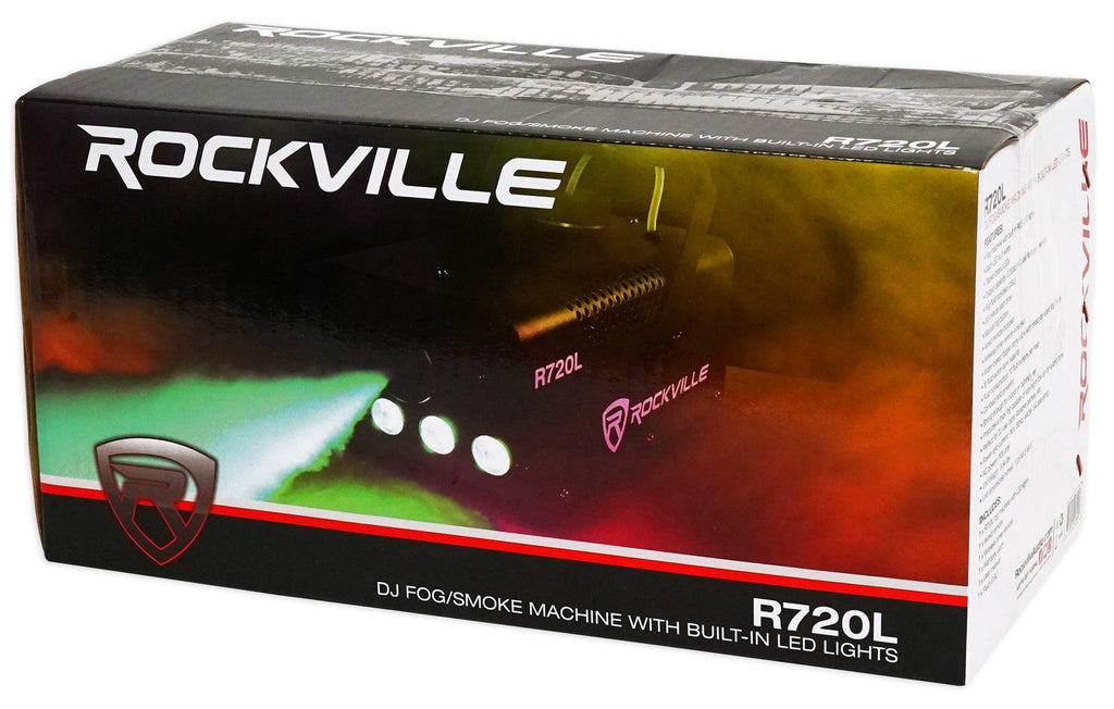 Chauvet PRO-D6 6 Ch 20A DMX-512 Dimmer Switch Pack 115V/230V+Fog Machine