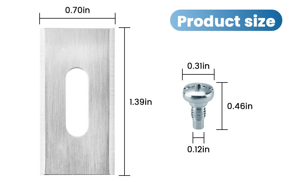6pcs 595084411 for  Automower Blade Replacement, for  Endurance Automower Blades Compatible with  All Models Robotic Lawn Mowers | Carbon Steel | Silver