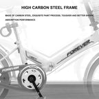 Foldable Bicycle Women’s Ultra-Light Portable Bicycle Adult 16-inch, 20-inch Bicycles Student Bike Foldable Road Bike (Color : White, Size : 16 inches)