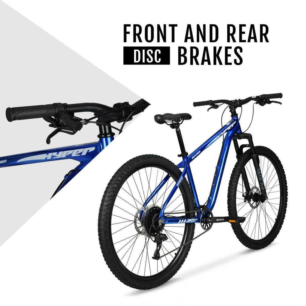 Hyper Bicycles Men's 29" Explorer Mountain Bike, Hard Tail, Blue