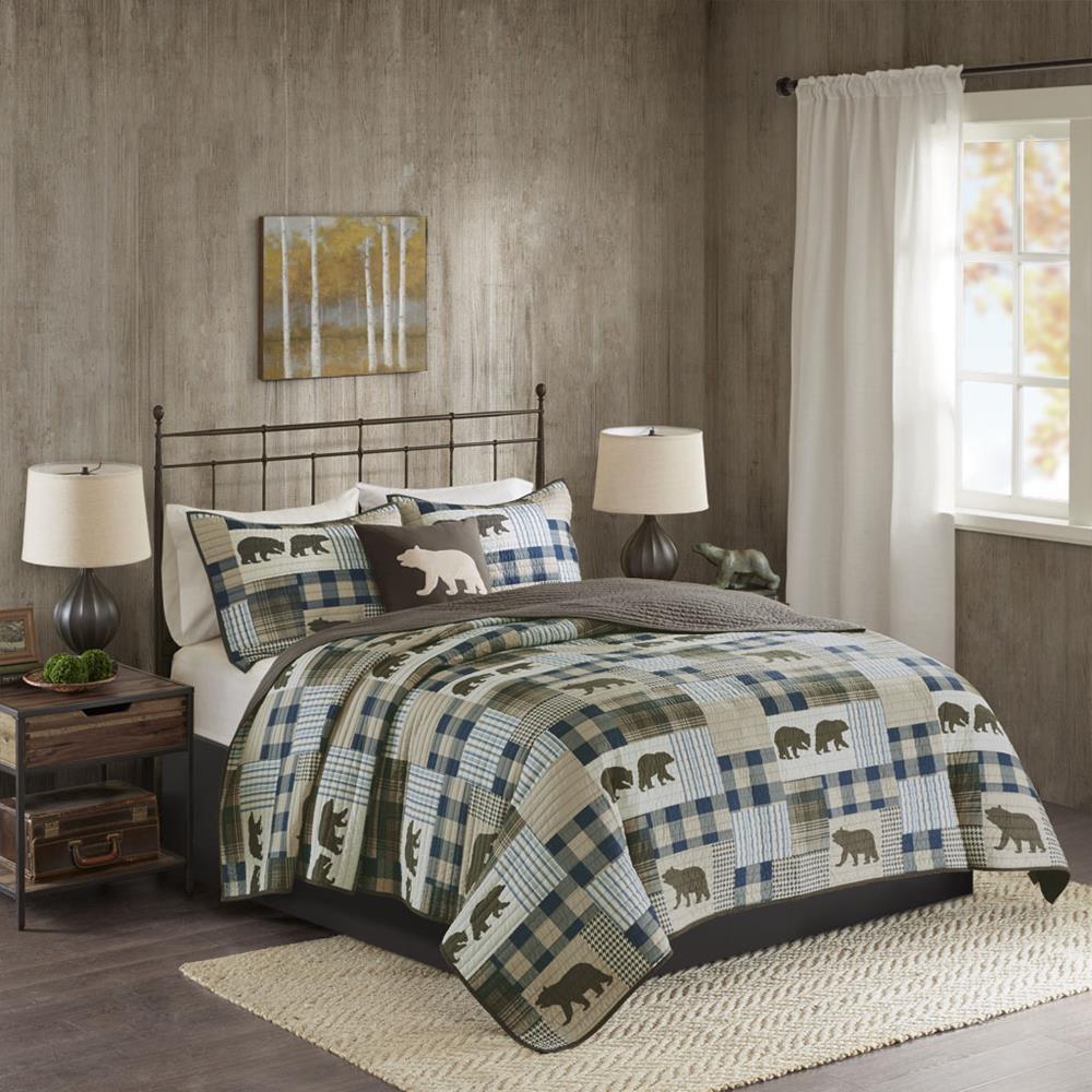 Woolrich Twin Falls Oversized 4 Piece Quilt Set King/Cal King