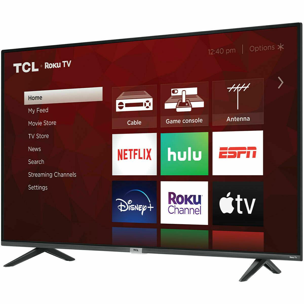 tcl 4-series 50" hdr 4k uhd smart led roku tv | 4 hdmi | 50s435