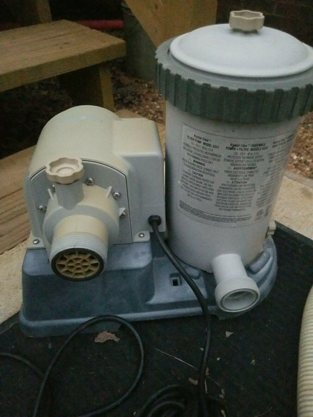 intex 28633eg 2500 gph above ground swimming pool cartridge filter pump 633t