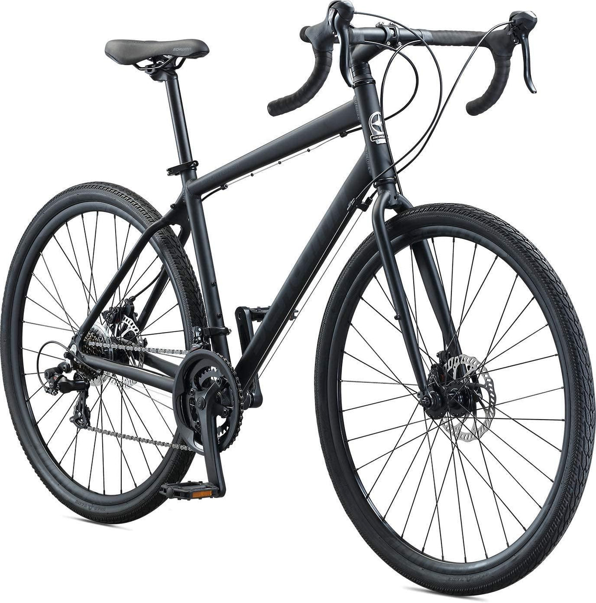 Schwinn Sporterra Adventure Adult Gravel Bike, 14 Speeds, 700c Wheels, Light Weight Aluminum Frame, Black