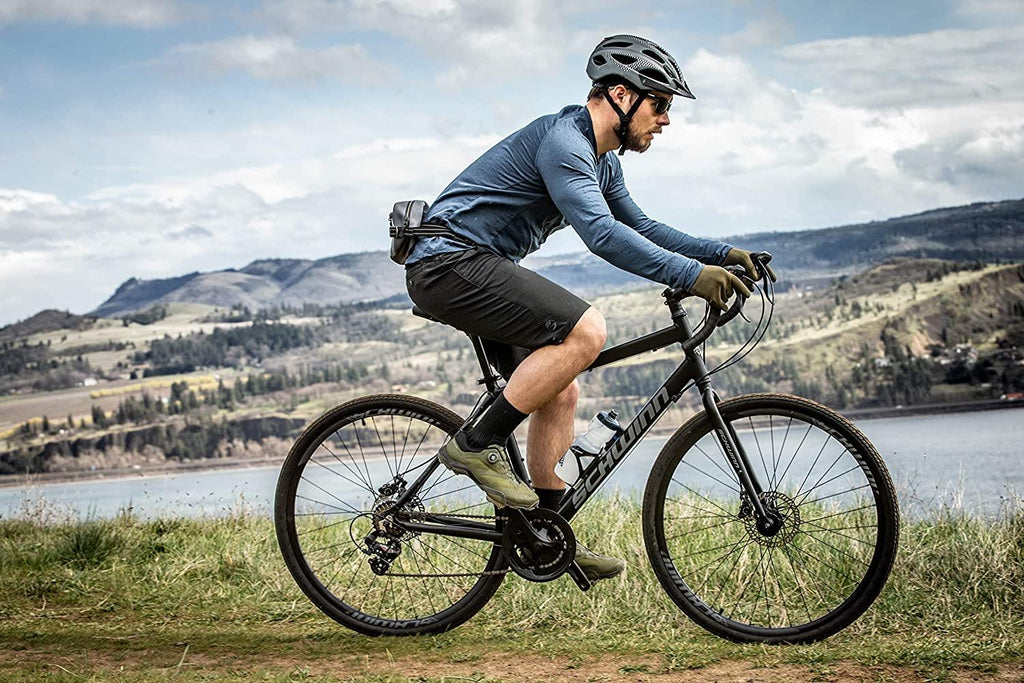 Schwinn Sporterra Adventure Adult Gravel Bike, 14 Speeds, 700c Wheels, Light Weight Aluminum Frame, Black
