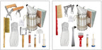 sanghai beekeeping supplies tools kit bee hive smoker brush gloves scraper honey knife b