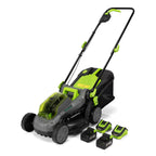 Cordless 13" 40V Lawn Mower Brushless Lawn Mower W/ 4Ah Battery &amp; Charger